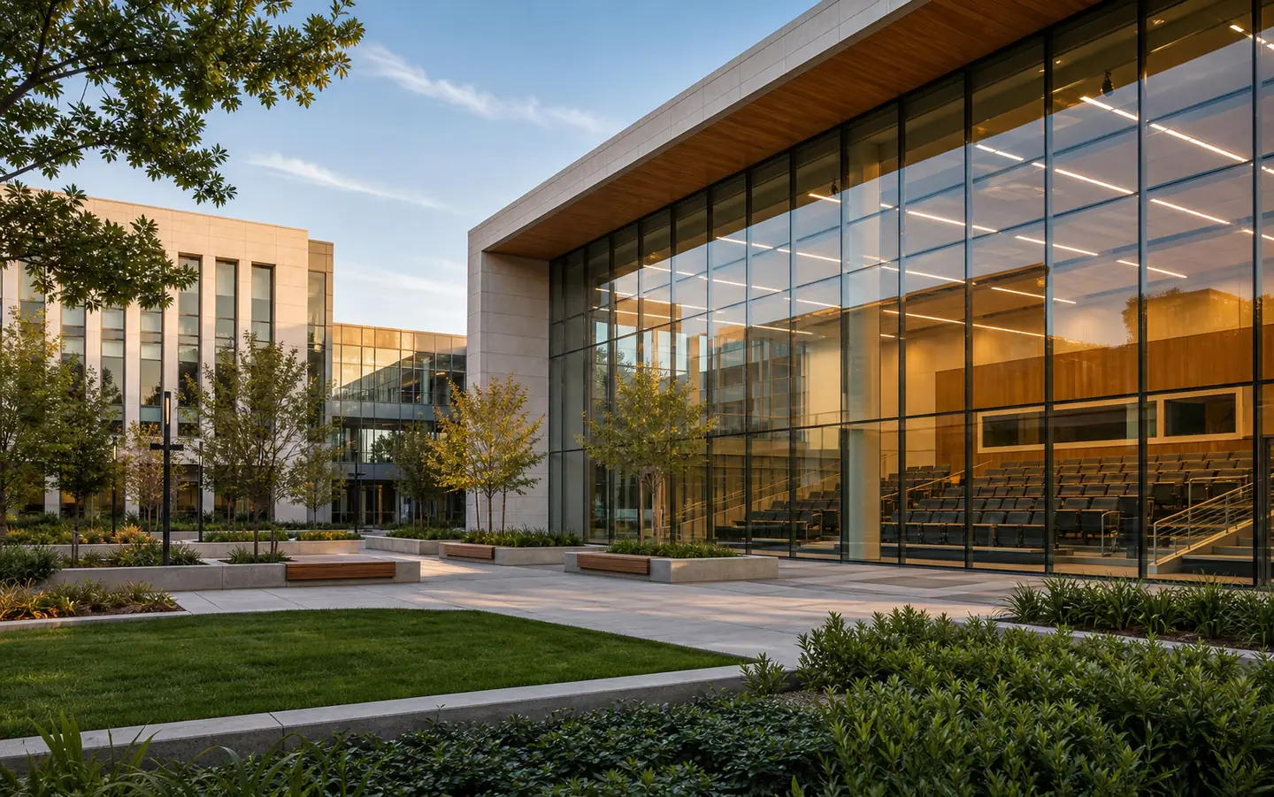 Modern university and training institution campus